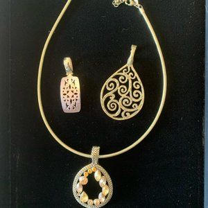 Necklace with pendents